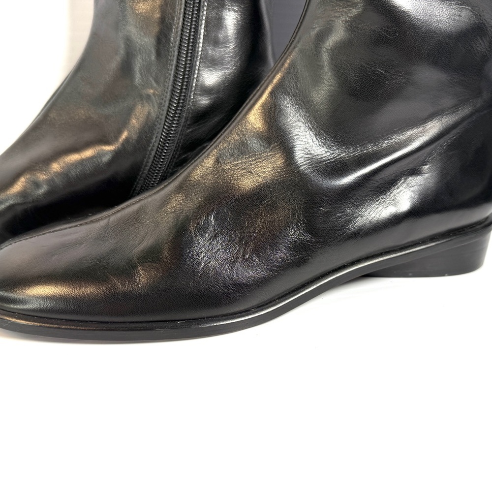 Calvin Klein Women's Black Leather Boots - Picture 4 of 11